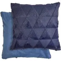 Newton Triangle Soft Touch Cushion Cover - Navy