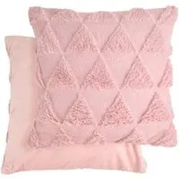Newton Triangle Soft Touch Cushion Cover - Pink