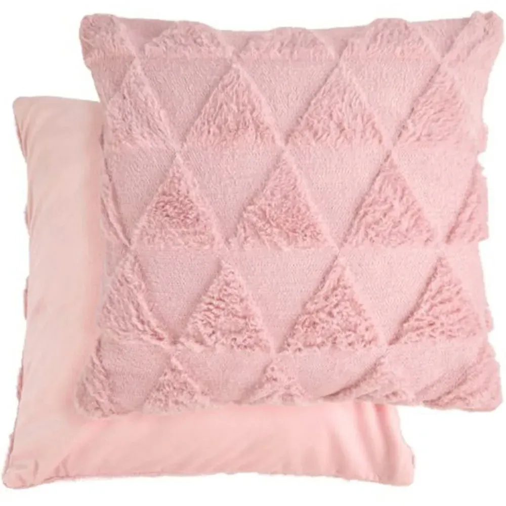 Newton Triangle Soft Touch Cushion Cover - Pink