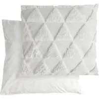 Newton Triangle Soft Touch Cushion Cover - White