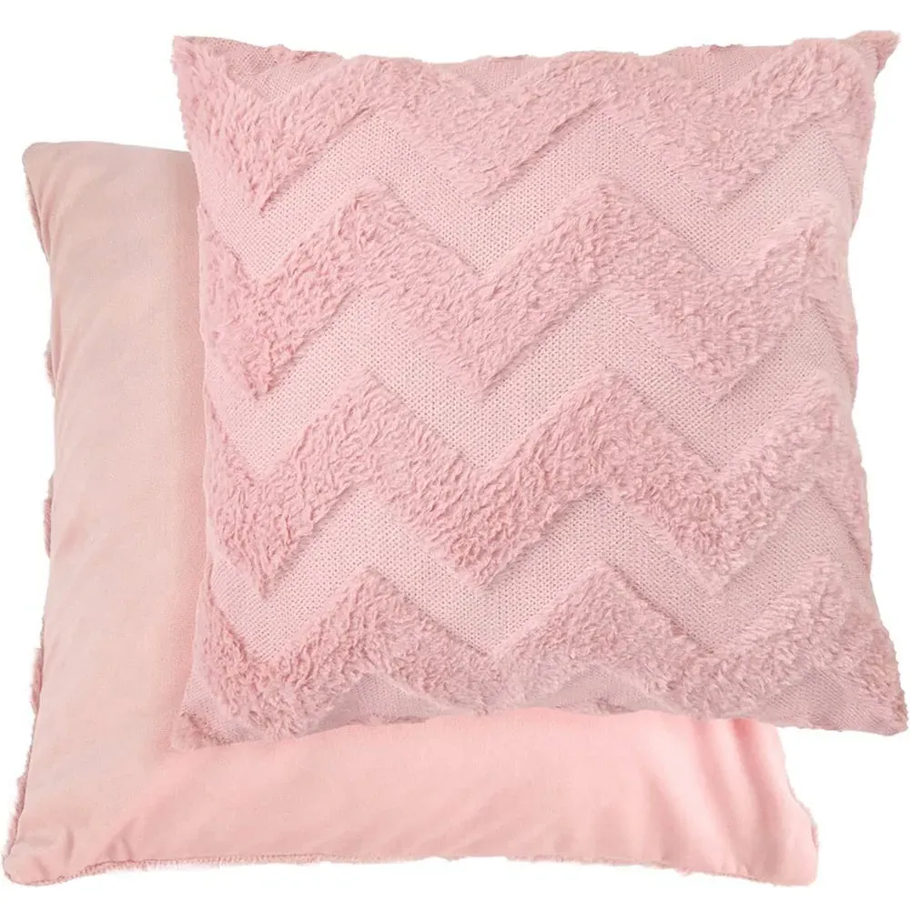 Newton Zig Zag Cushion Cover - Blush Pink