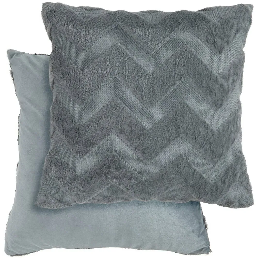Newton Zig Zag Cushion Cover - Charcoal