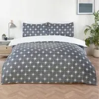 Northern Stars King Size Duvet Set - Grey, Microfibre
