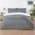 Northern Stars Single Duvet Set - Grey, Microfibre