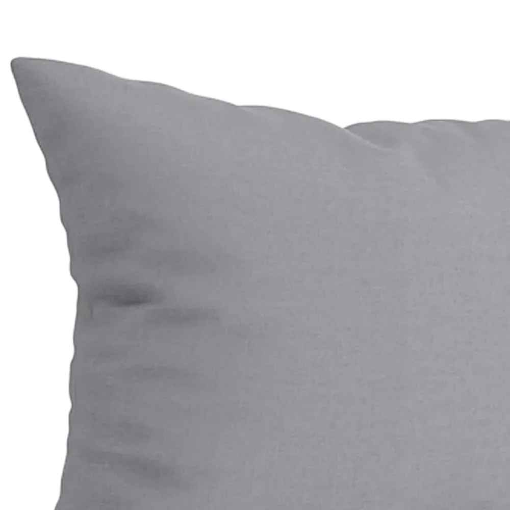 Pillowcase - Grey, Cotton Polyester