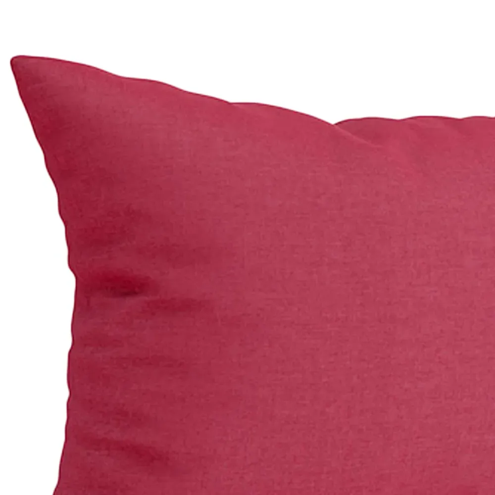 Pillowcase - Red, Cotton Polyester