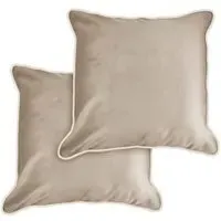Plush Velvet Cushion Cover - Cream