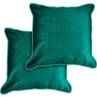 Plush Velvet Cushion Cover - Green