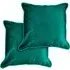 Plush Velvet Cushion Cover - Green