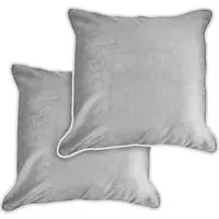 Plush Velvet Cushion Cover - Grey