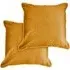 Plush Velvet Cushion Cover - Yellow