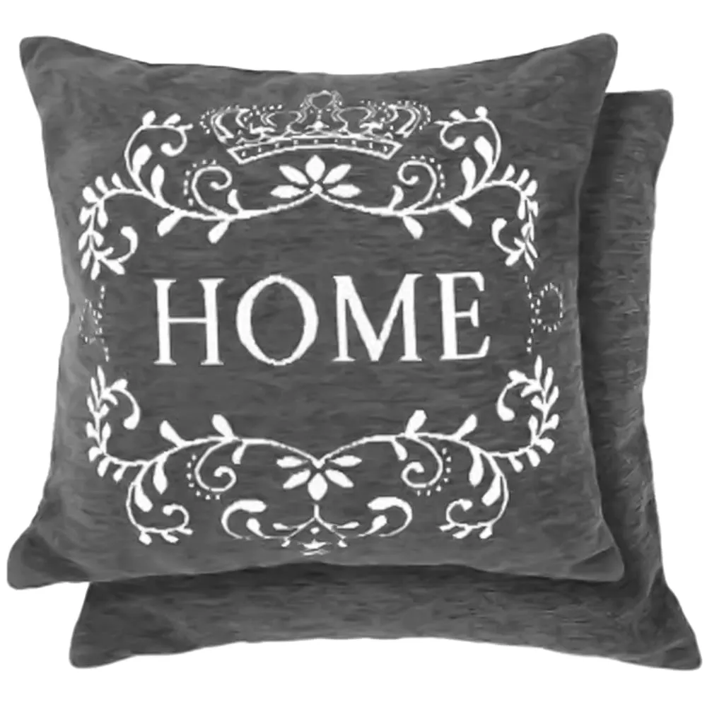 Simply Home Square Cushion Cover - Charcoal image