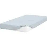 Single Deep Fitted Bed Sheet - Duck Egg, Cotton Polyester