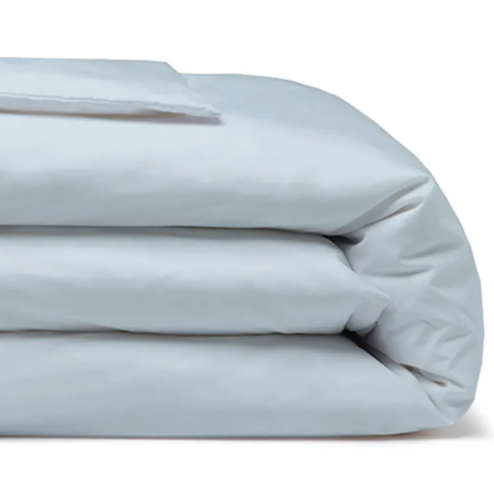 Single Duck Egg Duvet Cover - Blue, Cotton Polyester