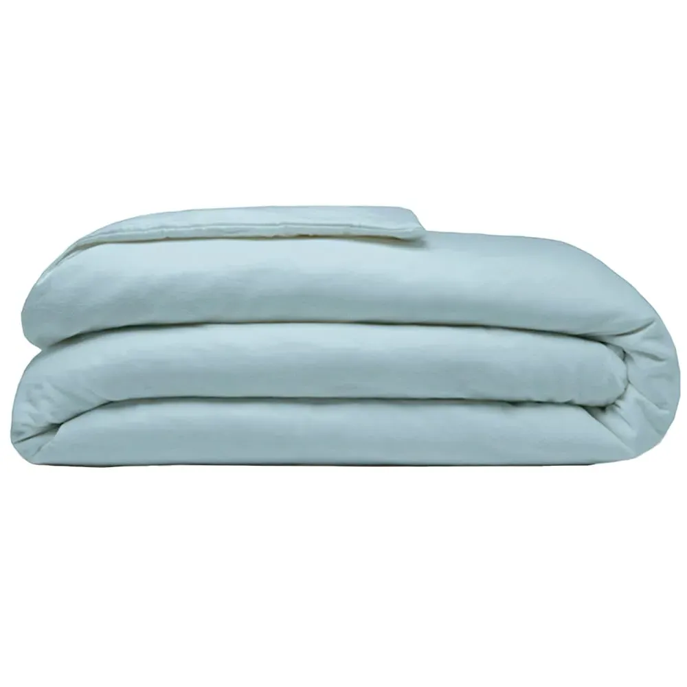 Single Duvet Cover - Blue, Brushed Cotton image