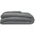 Single Duvet Cover - Charcoal, Brushed Cotton