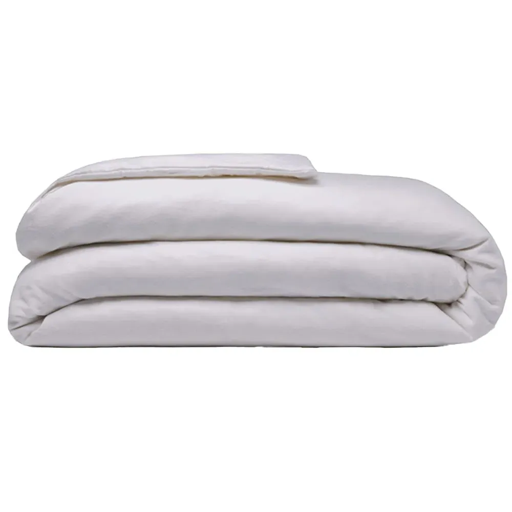 Single Duvet Cover - Grey, Brushed Cotton