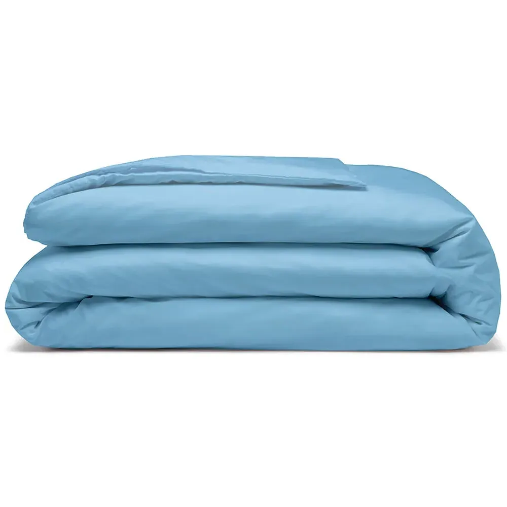 Single Duvet Cover - Sky Blue, Cotton Polyester image