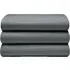 Single Flat Bed Sheet - Charcoal, Brushed Cotton