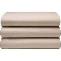Single Flat Bed Sheet - Cream, Brushed Cotton