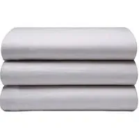 Single Flat Bed Sheet - Grey, Brushed Cotton