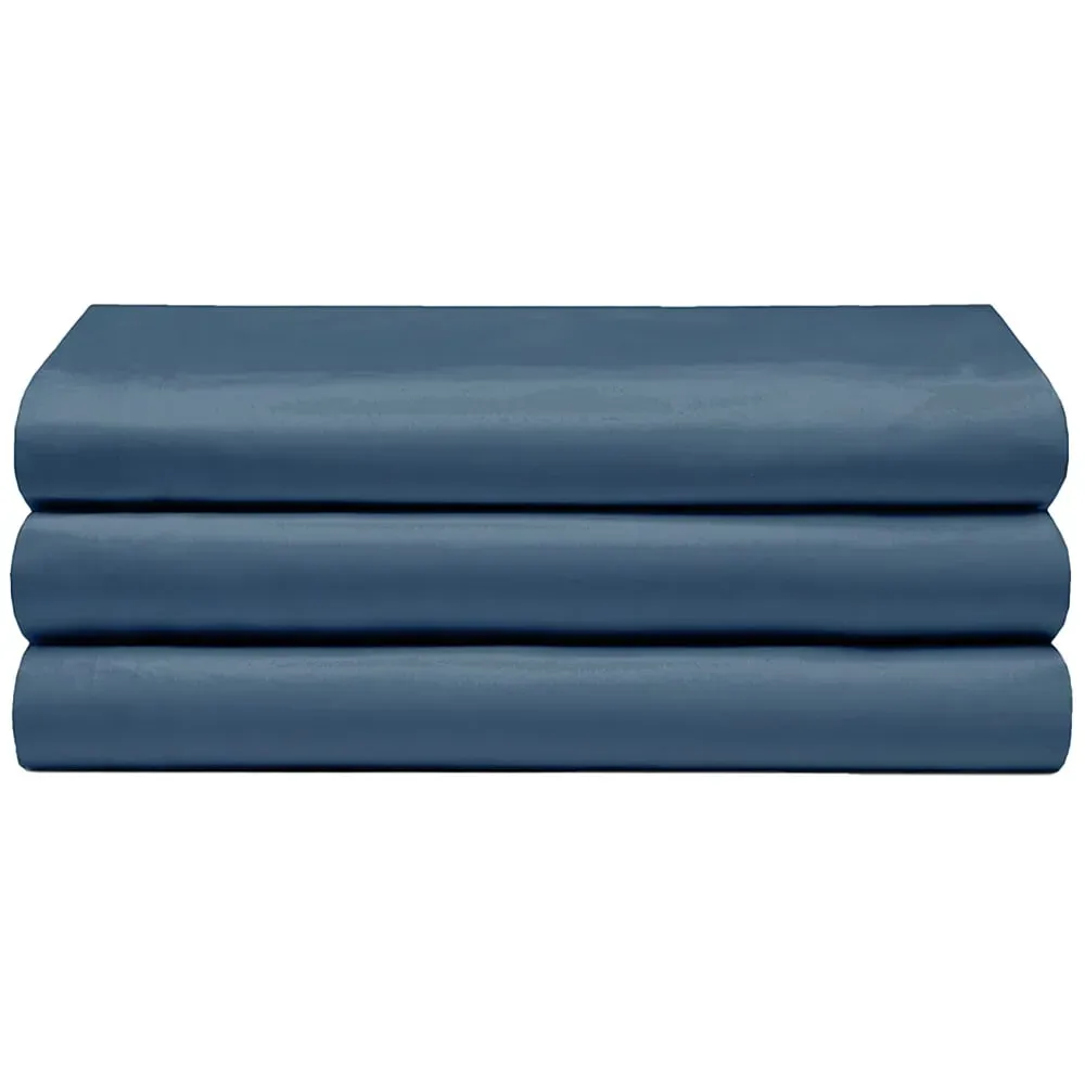 Single Flat Bed Sheet - Navy