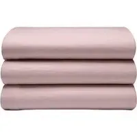 Single Flat Bed Sheet - Pink, Brushed Cotton