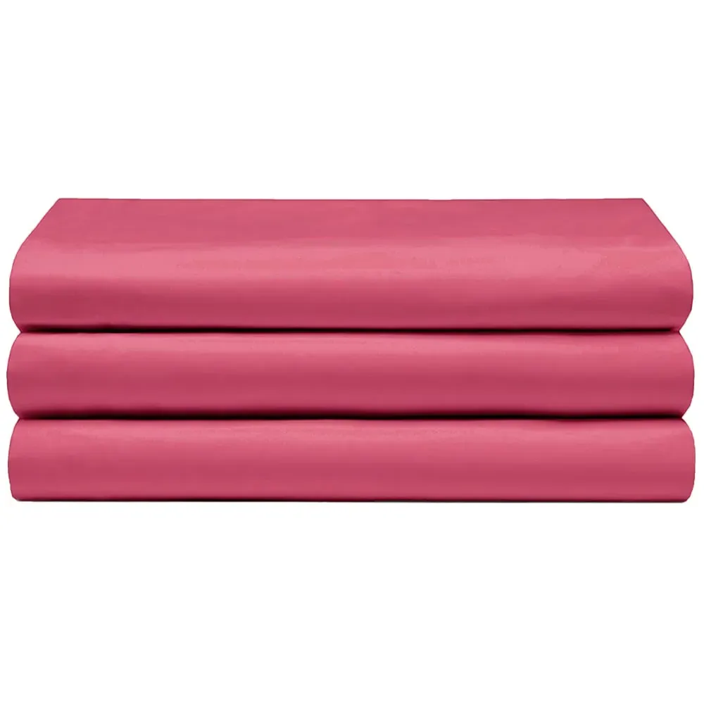 Single Flat Bed Sheet - Red