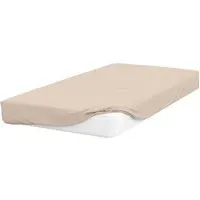 Small Double Fitted Bed Sheet - Cream, Cotton Polyester