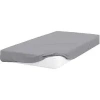 Small Double Fitted Bed Sheet - Grey, Cotton Polyester