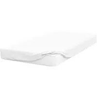 Small Double Fitted Bed Sheet - White, Cotton Polyester