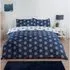 Snowflake Single Duvet Cover Set - Blue, Microfibre