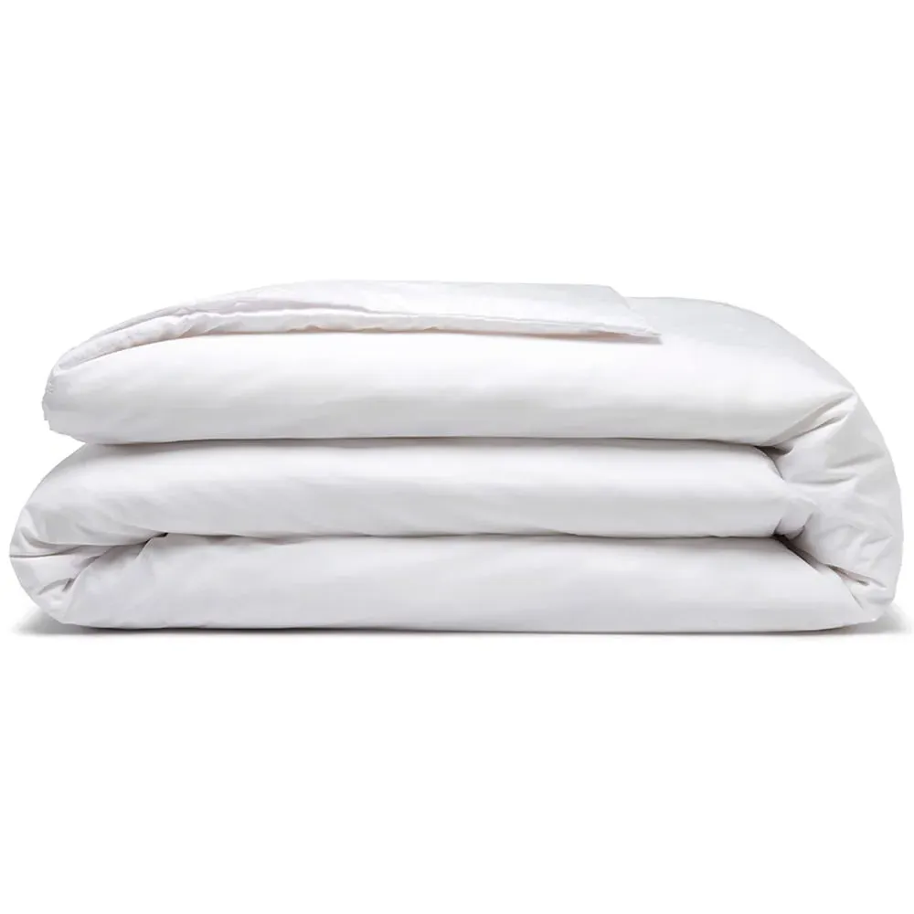 Super King Duvet Cover - White, Cotton Polyester