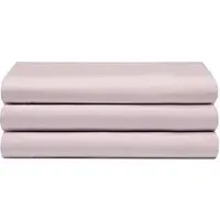 Super King Flat Bed Sheet - Powder Pink