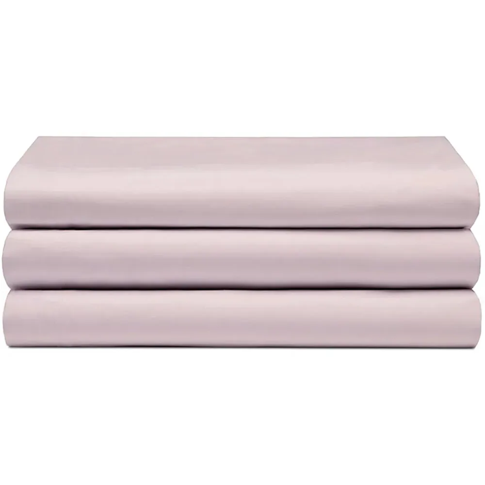 Super King Flat Bed Sheet - Powder Pink