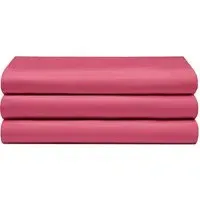 Super King Flat Bed Sheet - Red