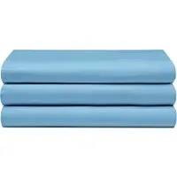 Super King Flat Bed Sheet - Sky Blue