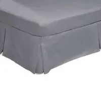 Super King Grey Platform Valance