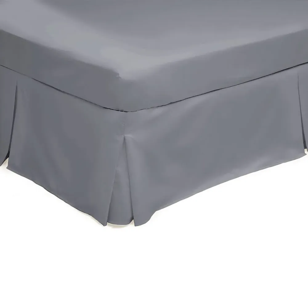 Super King Grey Platform Valance