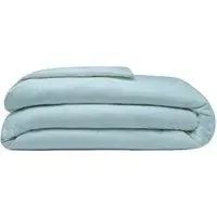 Super King Size Duvet Cover - Blue, Brushed Cotton