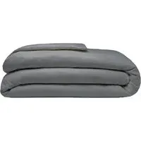 Super King Size Duvet Cover - Charcoal, Brushed Cotton