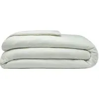 Super King Size Duvet Cover - Green, Brushed Cotton