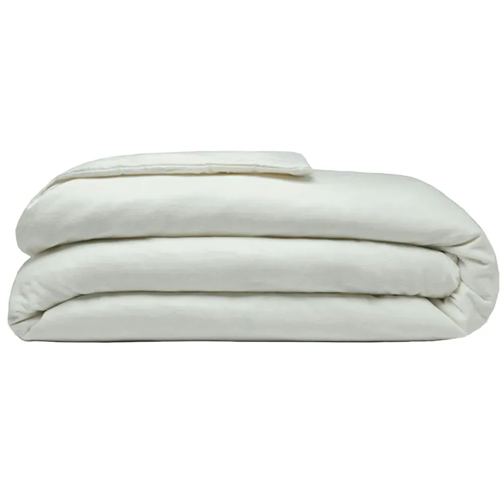 Super King Size Duvet Cover - Green, Brushed Cotton