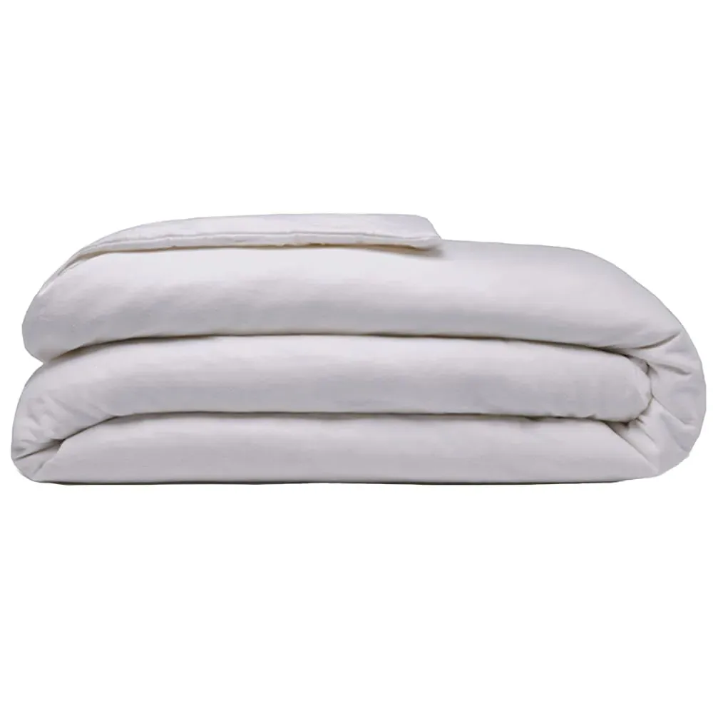 Super King Size Duvet Cover - Grey, Brushed Cotton