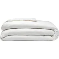 Super King Size Duvet Cover - White, Brushed Cotton