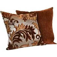 Swirls Cushion Cover - Brown