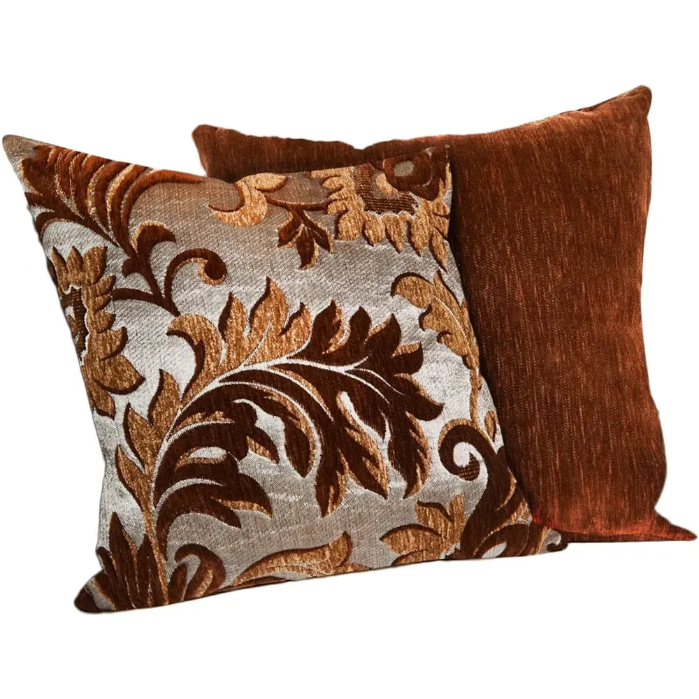 Swirls Cushion Cover - Brown