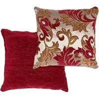 Swirls Cushion Cover - Red