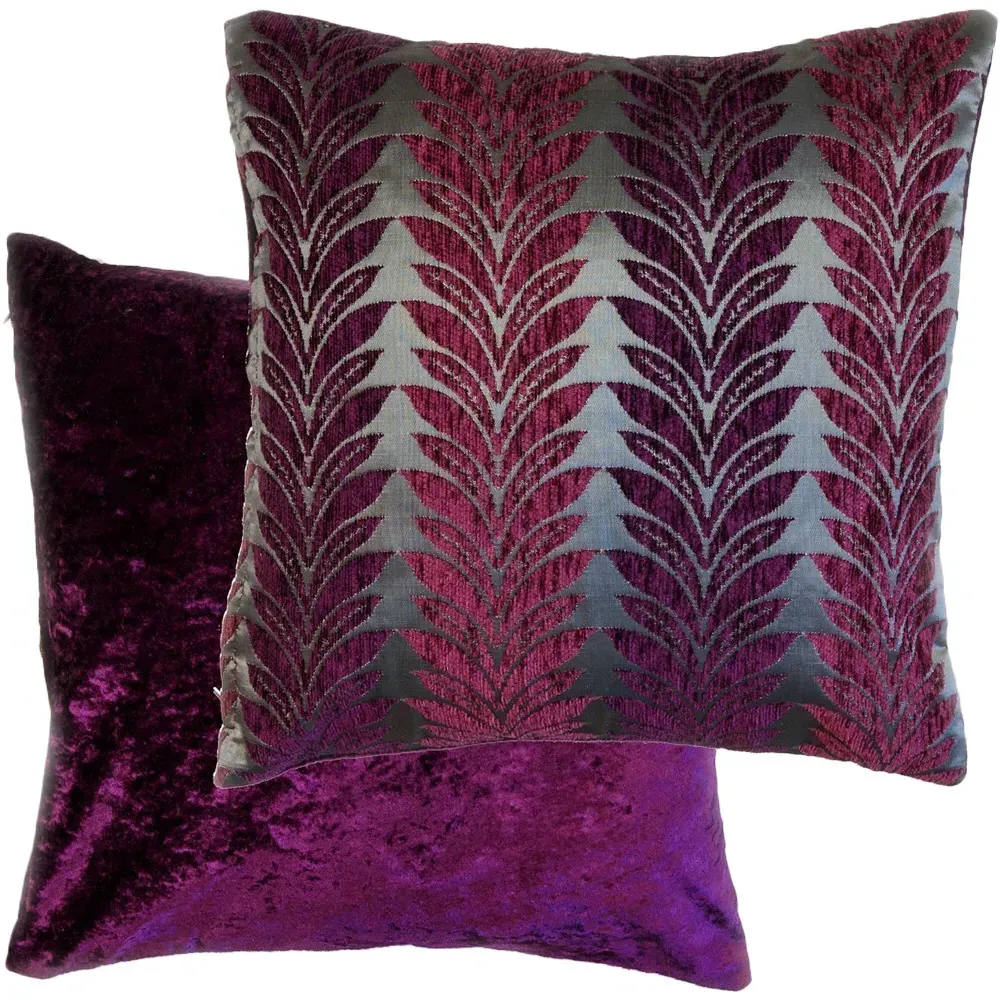 Trellis Cushion Cover - Purple