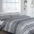 Velosso Brooklyn Double Duvet Set - Grey, Polycotton
